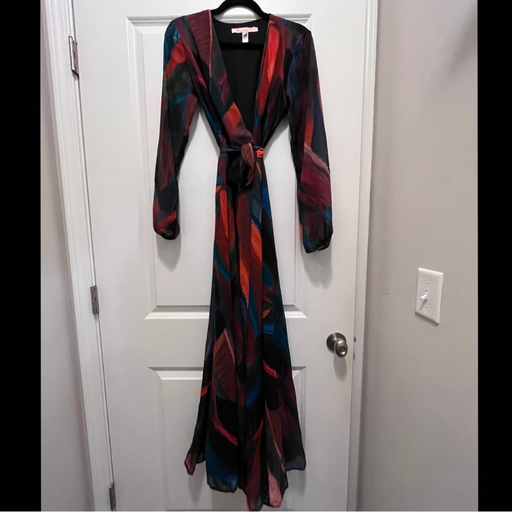 Anthropologie Lysette Wrap Maxi Dress